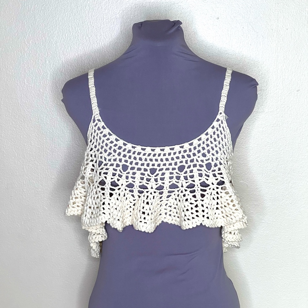 Free People Crochet Crop Top XS